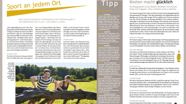 Sport an jedem Ort