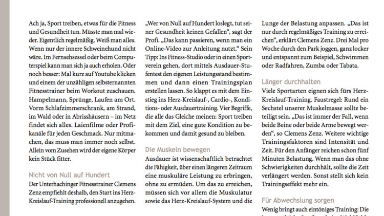 Mit Ausdauer zum Erfolg